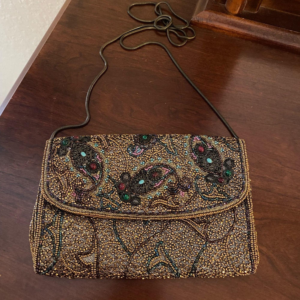 Hashimoto Vintage Beaded Bag